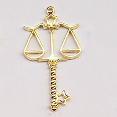 Alloy Open Back Bezel Pendants PALLOY-CJC0004-07G-03-1