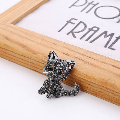 Lovely Cat Brooch PW-WG17179-01-1