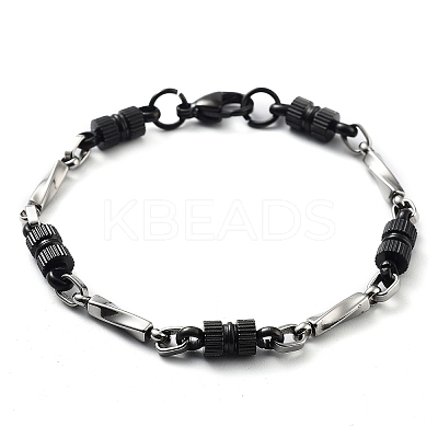 201 Stainless Steel Link Chain Bracelets BJEW-Z023-02C-1