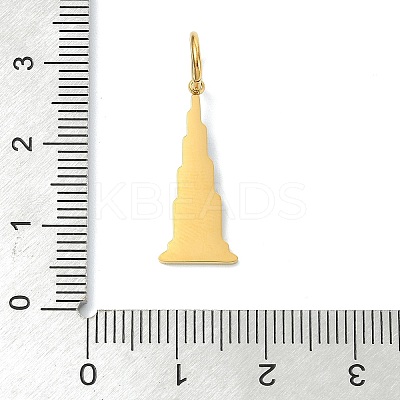 304 Stainless Steel Enamel Pendants STAS-A145-01E-G-1