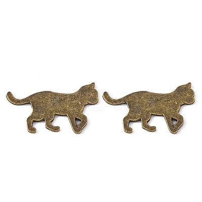 Alloy Kitten Cabochons LS-PALLOY-WH0072-73D-AB-1