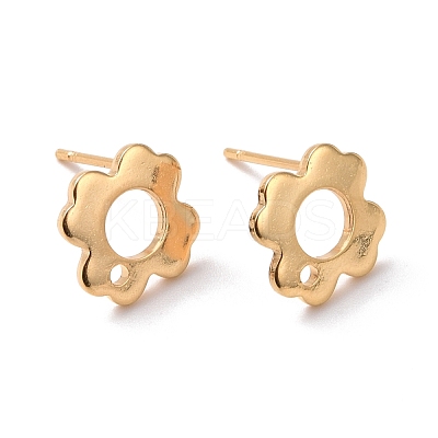 201 Stainless Steel Stud Earring Findings STAS-K241-07G-1