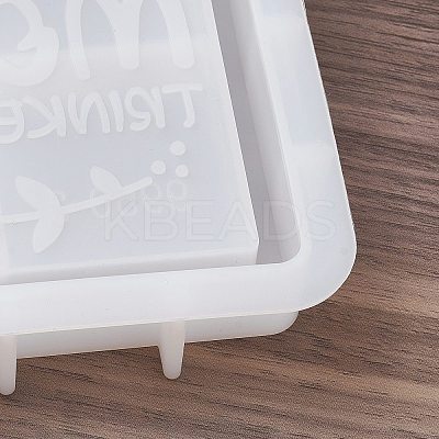 Square Mother's Day Word MOM DIY Tray Silicone Molds LS-DIY-G112-02C-1