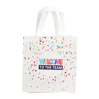Printed Non-Woven Reusable Folding Wine Bottle Gift Bags with Handle ABAG-C012-04A-1