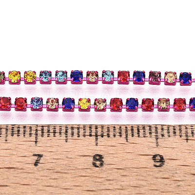 Iron Rhinestone Cup Chains CH-T007-02A-06-1