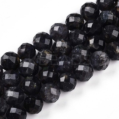 Natural Cordierite/Iolite/Dichroite Beads Strands G-S345-10mm-27-1