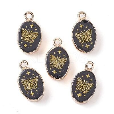 Natural Obsidian Pendants G-C102-08F-G-1