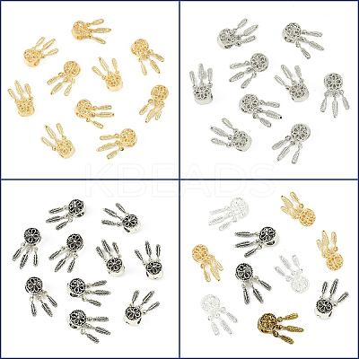 10Pcs Alloy European Beads FIND-YW0009-83-1