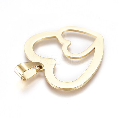 PVD Vacuum Plating 304 Stainless Steel Pendants STAS-F239-05G-1