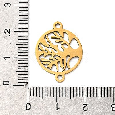 304 Stainless Steel Connector Charms STAS-D013-02E-G-1