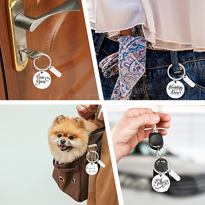 30Pcs Stainless Steel Keychain KEYC-BBC0001-01-1