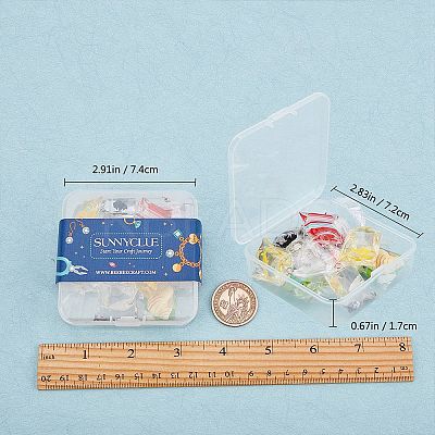 Goldfish Water Bag Resin Pendants DIY-SC0012-37-1