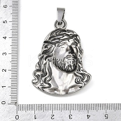 304 Stainless Steel Pendants STAS-C131-02A-AS-1