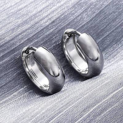 316 Surgical Stainless Steel Hoop Earrings for Women EJEW-G429-01C-P-1