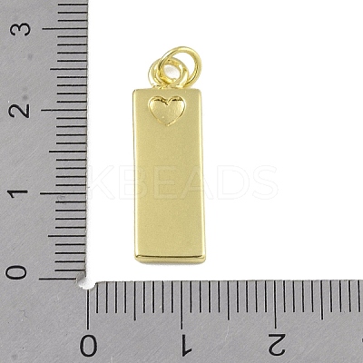 Brass Micro Pave Clear Cubic Zirconia Pendants KK-P266-06G-N-1