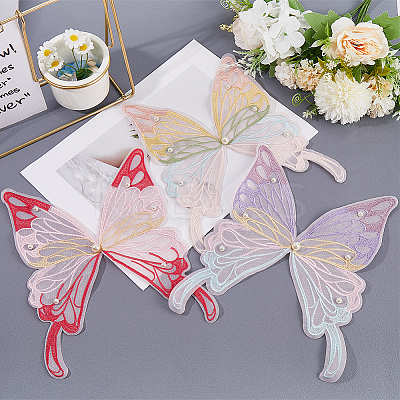 Ppolyester & Resin Thread Iron on/Sew On Patches PATC-WH20007-06D-1
