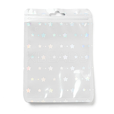Rectangle Laser Plastic Yin-yang Zip Top Gift Bags X1-OPP-E004-01B-A02-1