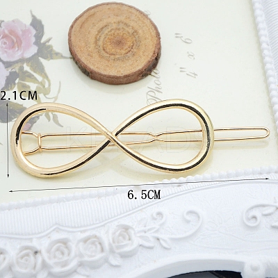 Alloy Geometric Hair Barrettes OHAR-PW0001-216-01-1