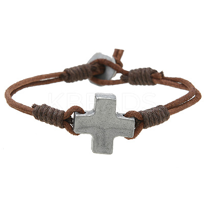 Minimalist Alloy Cross Link Bracelets FS-WG2B765-01-1