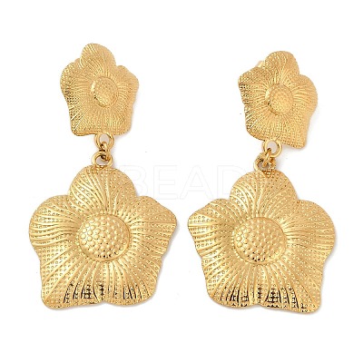 304 Stainless Steel Dangle Stud Earrings EJEW-G423-14G-1