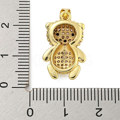 Brass Micro Pave Cubic Zirconia Pendants KK-R159-20C-G-1