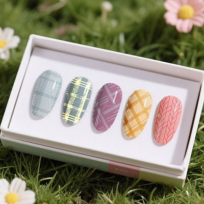 Plastic Nail Art Image Templates AJEW-UN0002-49C-1