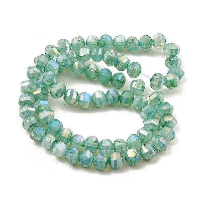 Imitation Jade Glass Beads Strands GLAA-P058-03A-03-1