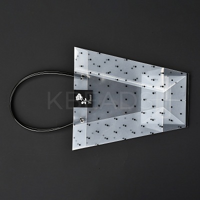 Transparent PVC Gift Bag with Handle ABAG-A004-01C-1