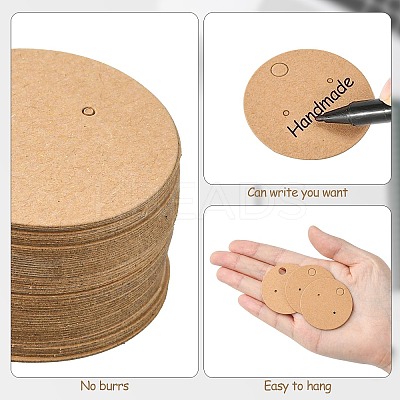 50Pcs Paper Jewelry Display Cards CDIS-CJ0001-07-1