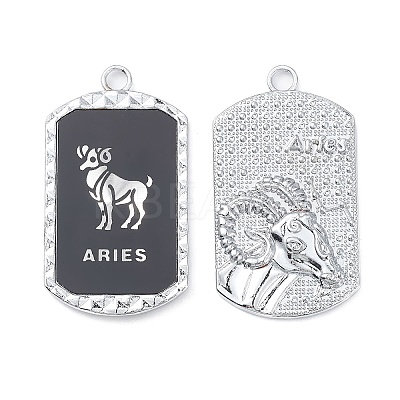 Alloy Twelve Constellations Series Big Pendants PALLOY-O107-01P-11-1