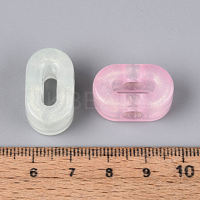 Luminous Frosted Transparent Acrylic Beads TACR-T029-21A-1