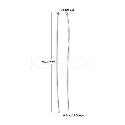 Brass Ball Head Pins X-RP0.6x70mm-1