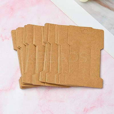 Kraft Paper Hair Clip Display Cards DIY-YW0007-32-1