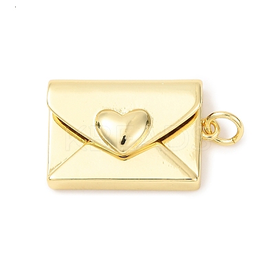 Eco-Friendly Rack Plating Brass Pendants X-KK-F848-08G-1