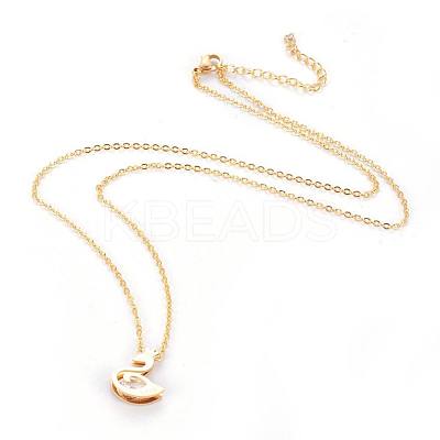 304 Stainless Steel Pendant Necklaces NJEW-F264-22G-1