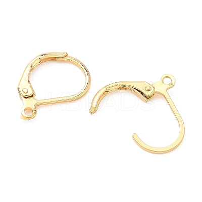 SHEGRACE Brass Leverback Earring Findings XGR0071G-48G-1