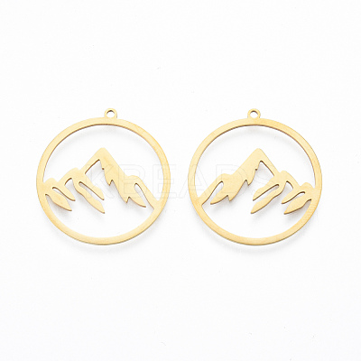 304 Stainless Steel Pendants STAS-N090-LA911-2-1