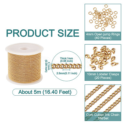 DIY Chain Bracelet Necklace Making Kit DIY-TA0005-26-1