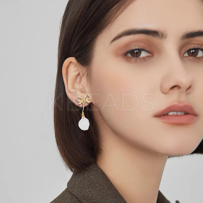 60Pcs Bowknot Alloy Stud Earring Findings FIND-BBC0004-63C-1