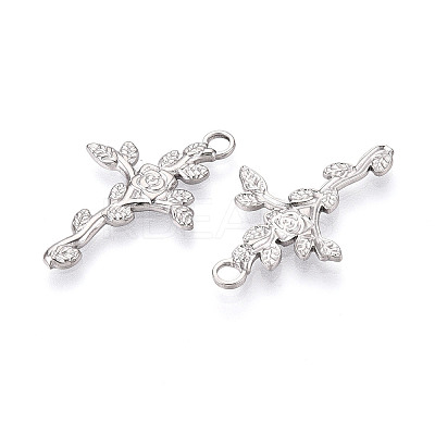Non-Tarnish 201 Stainless Steel Pendants STAS-N098-063P-1