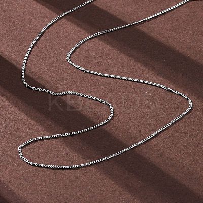 1.2MM Brass Twisted Chain Necklaces NJEW-D302-64P-1