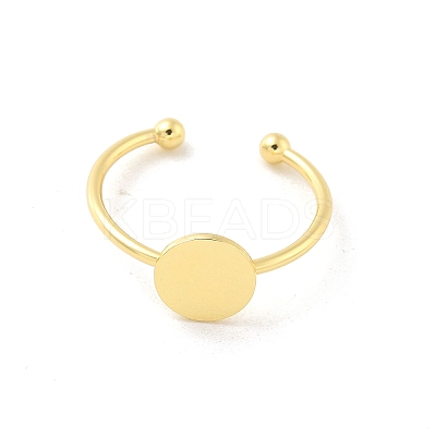 Brass Open Cuff Ring Components LS-KK-G518-06G-03-1