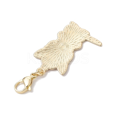 6Pcs 6 Styles Christmas Cat Alloy Enamel Pendant Decorations HJEW-JM02420-1