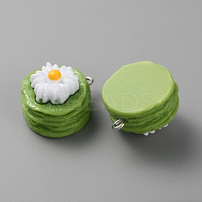 Opaque Resin Imitation Food Pendants RESI-CJC0011-38C-1
