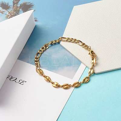304 Stainless Steel Chain Necklace BJEW-JB07378-1