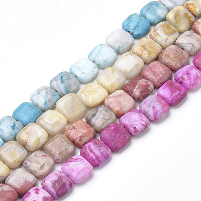 Dyed Natural Crazy Lace Agate Beads Strands G-S273-11-1