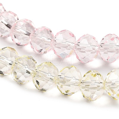 Transparent Painted Glass Beads Strands X1-DGLA-A034-T8mm-A25-1