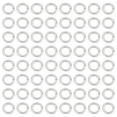 60Pcs 925 Sterling Silver Open Jump Ring STER-BC0002-57B-1