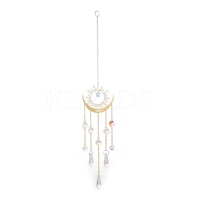 Brass Big Pendant Decorations HJEW-M005-04C-G-1