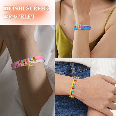 Stretch Charm Bracelets Sets BJEW-SZ0001-001-1